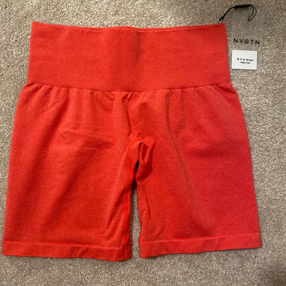 NWT NVGTN pro Shorts - Candy Apple